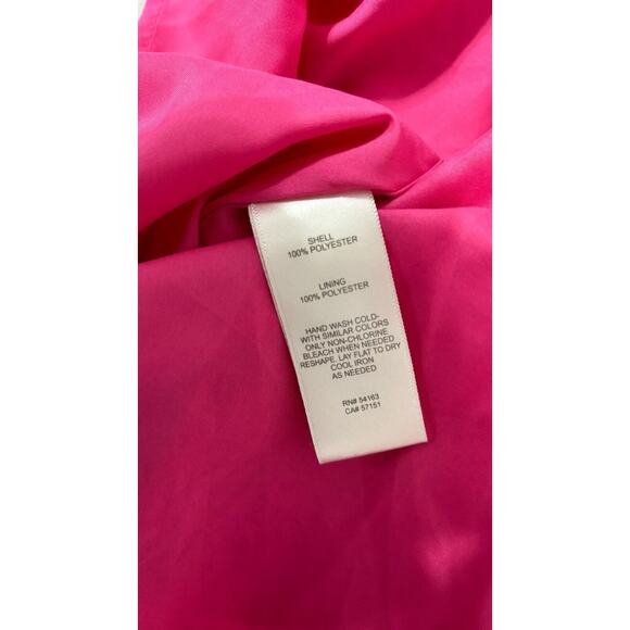 Eliza J Womens Pink Polka Dot Sleeveless Mini Dress Tiered Side Zip Size 6 - Picture 9 of 12